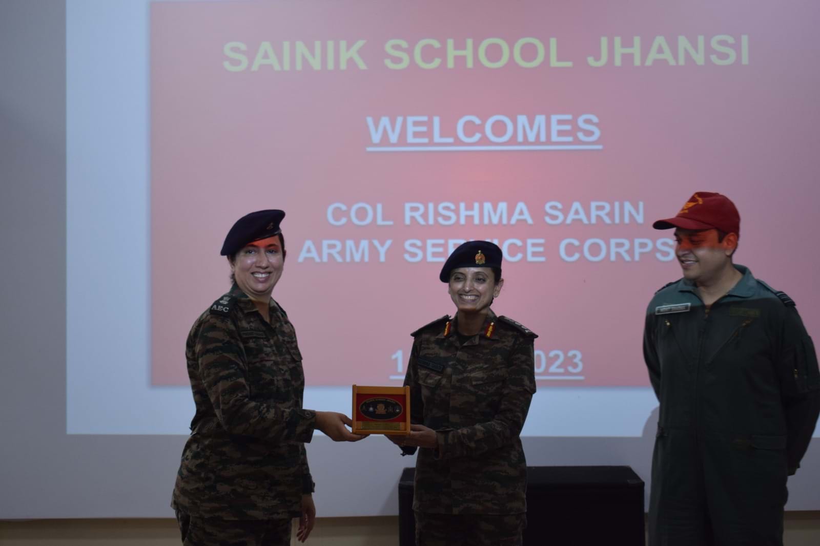 Visit of Col Rishma Sarin Army Service Corps