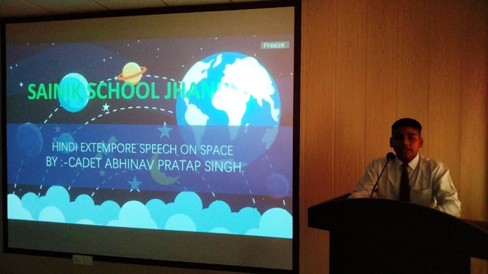 Hindi Extempore speech on Space